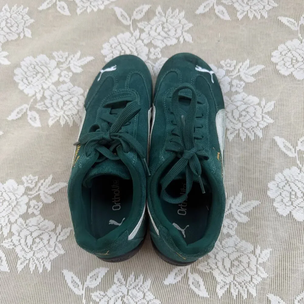Puma Speedcat Green Suede Sneakers Women’s 8
